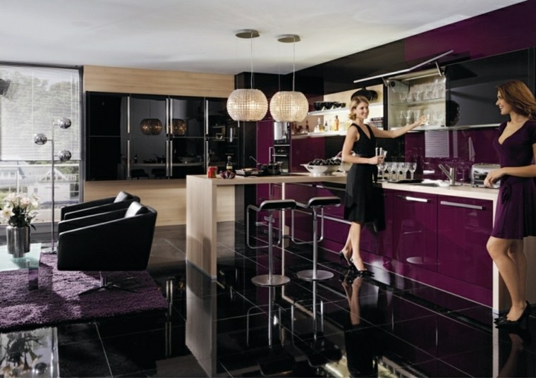 豪華なキッチンデザインナスカラーブラックタイルペンダントランプ