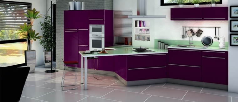 cucina-melanzana-design-isola-centrale-moderna-pendente-luce