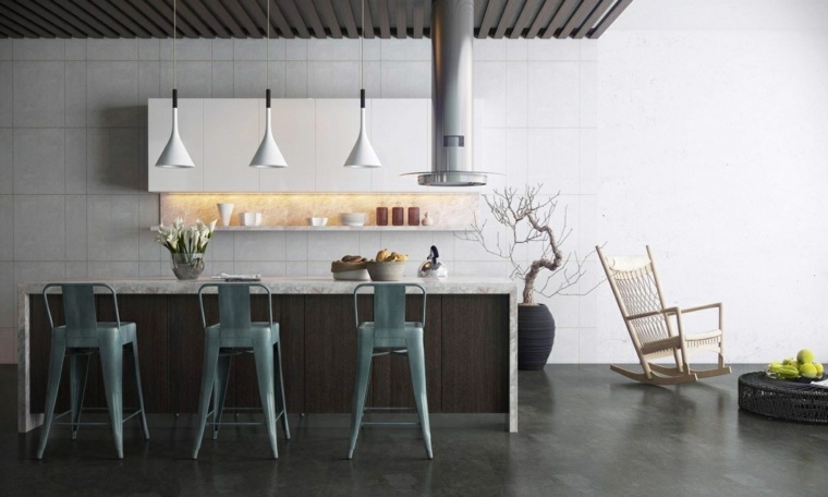 grigio antracite idea cucina taborets design isola lampada a sospensione