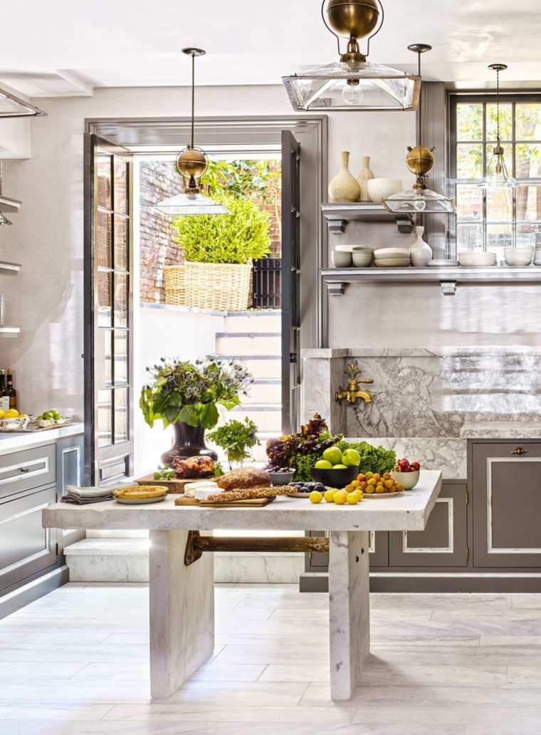 moderna-isola-marmo-deco-design-grigio-chiaro-mobile-cucina