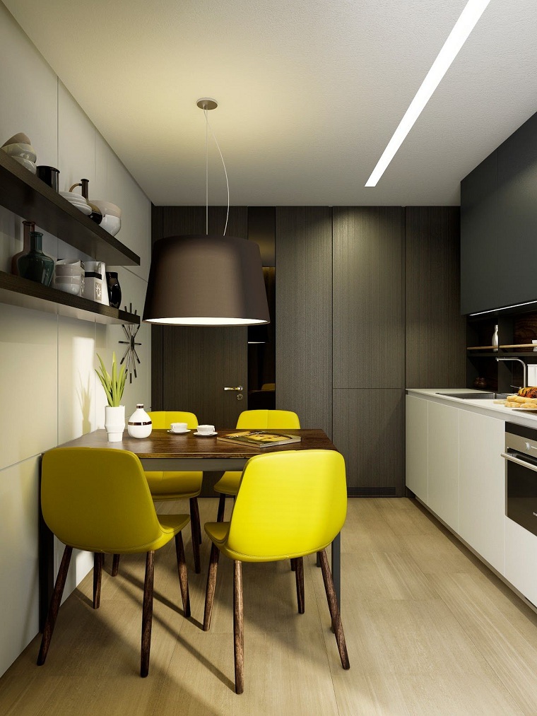 decorazione per i colori delle cucine piccole