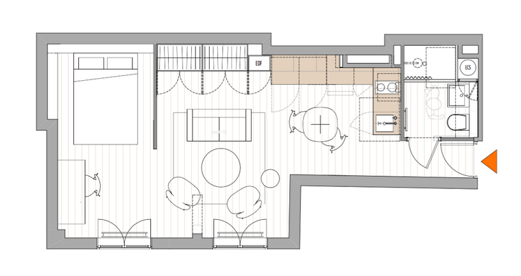 Ikeaキッチン-PhilippeHarden-Montparnasse-計画