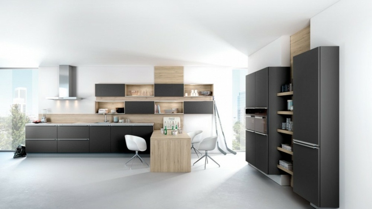 idee colore cucina moderna mobili in legno