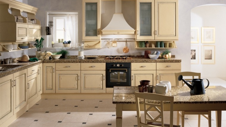 vecchie cucine mobili beige italia