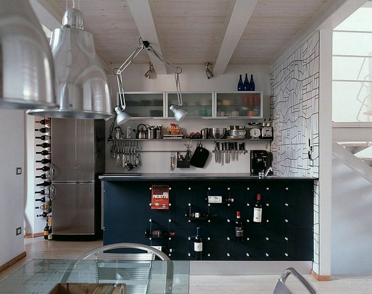 idea di decorazione della cucina in stile industriale