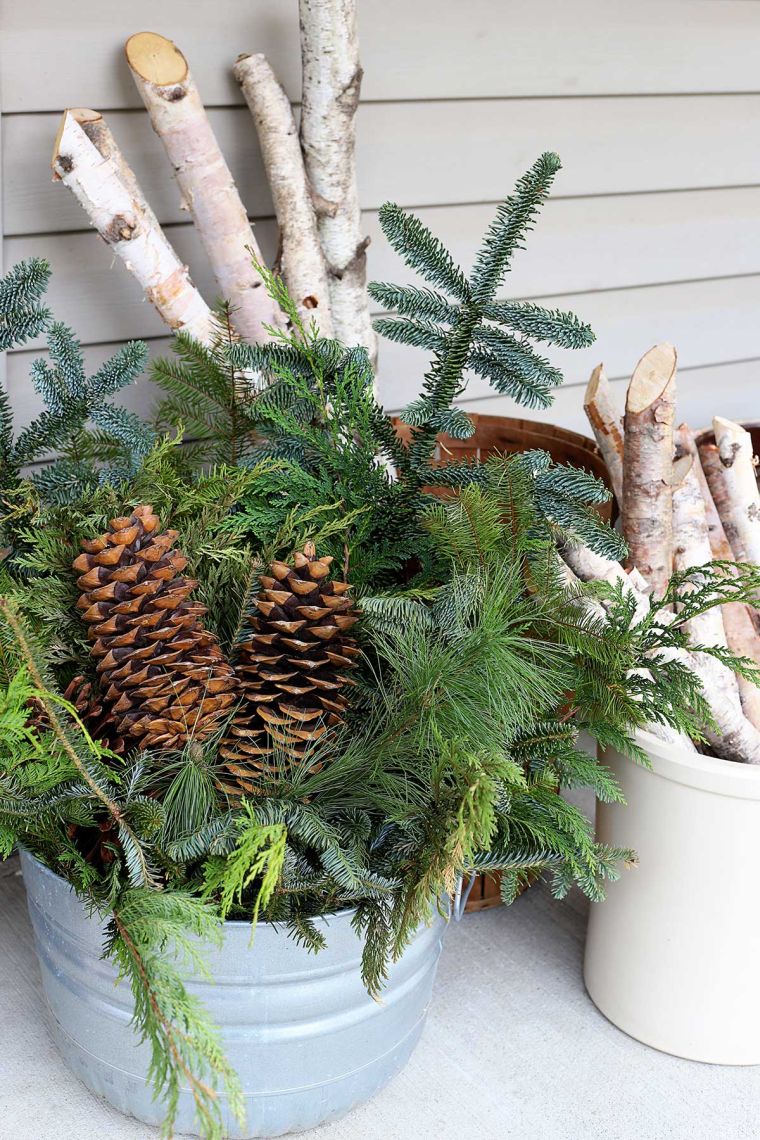 decorazione della veranda per l'autunno