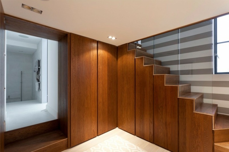 Šiuolaikinio namo dekoravimo idėjos mediniai laiptai