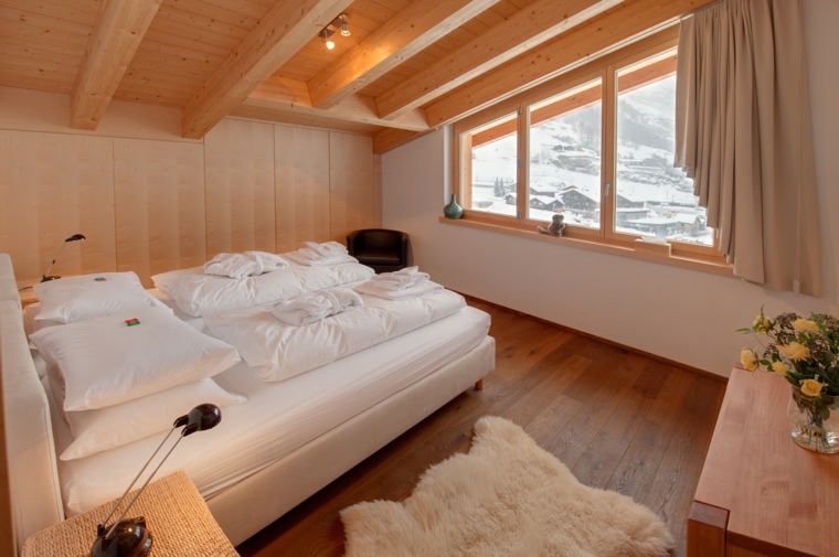 camere arredate in stile chalet minimalista