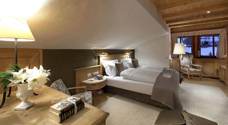 idee camera da letto chalet