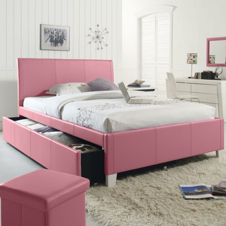 arredamento camera da letto rosa ragazza adolescente