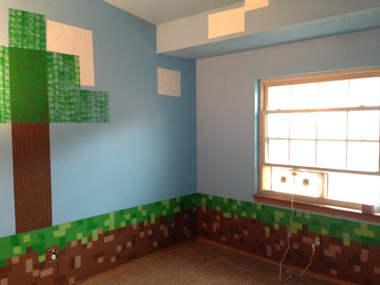 minecraft-bedroom-ideas-wallpaper-paint-atmosphere-inviting-games
