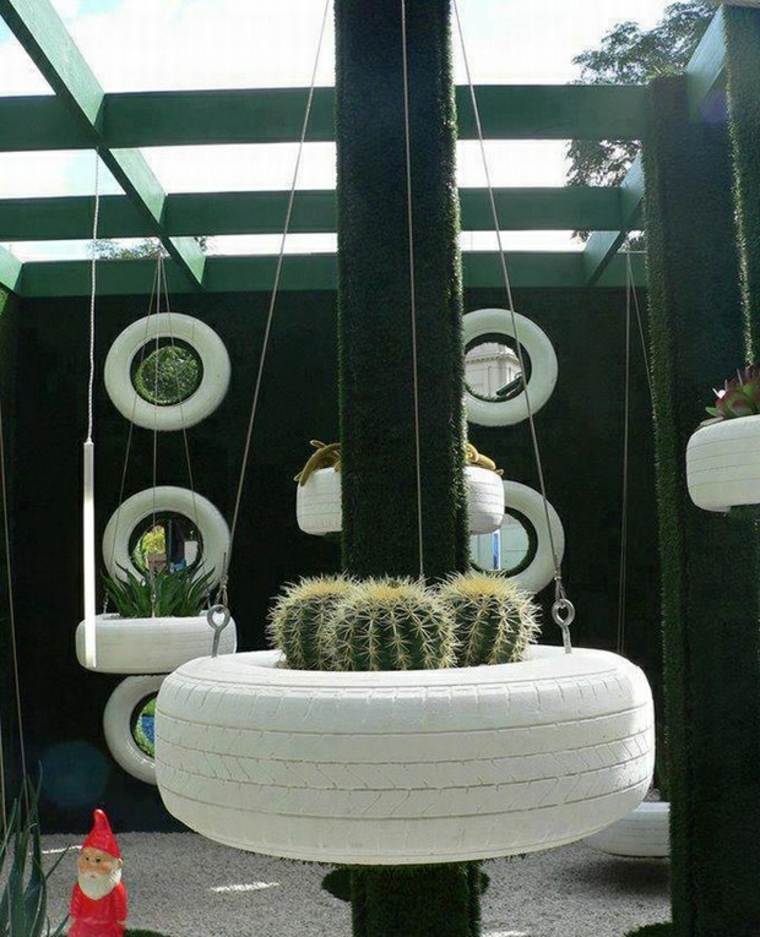 タイヤ回復のアイデア庭の浴槽の花多肉植物