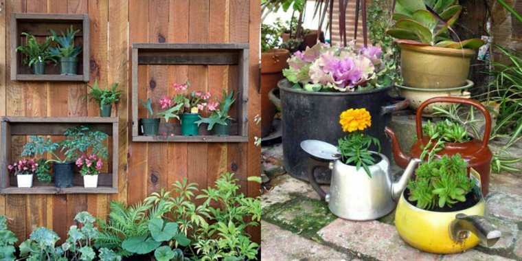 屋外装飾植木鉢アイデアガーデンフラワー