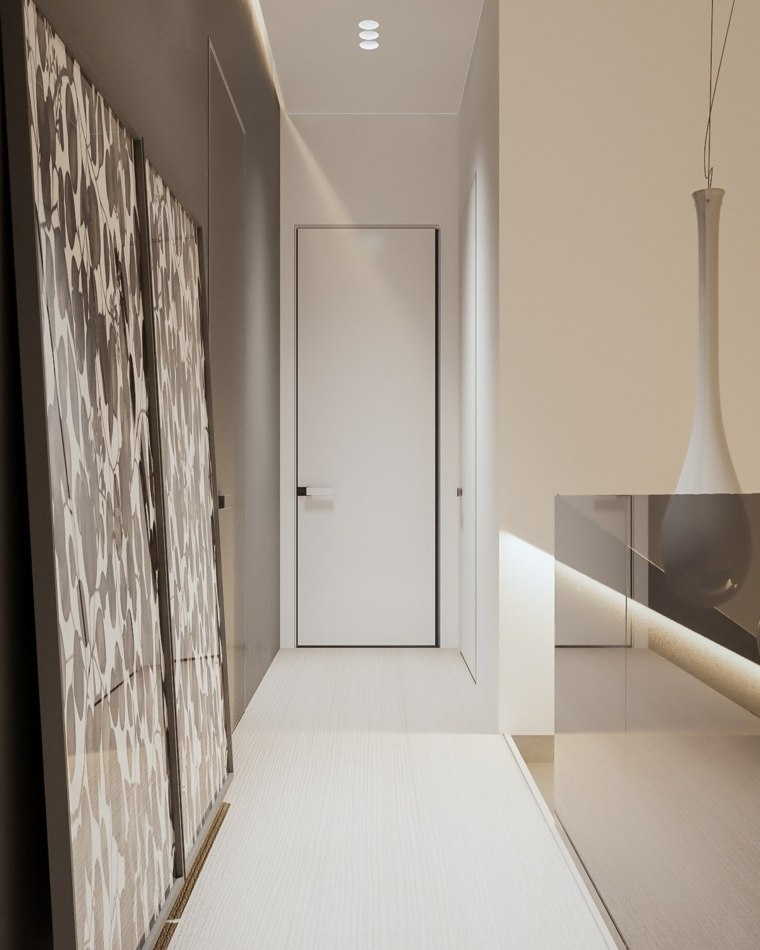 minimalistički uređenje doma hodnik unutarnja rasvjeta