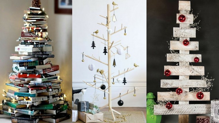 Kalėdines dekoracijas, kad pasidarytumėte mažai tradiciškai dekoruotų eglučių