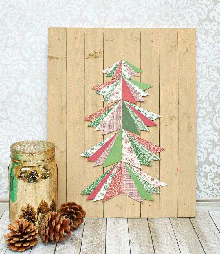 Kalėdų puošmena pasidaryti medžio-popieriaus-medžio