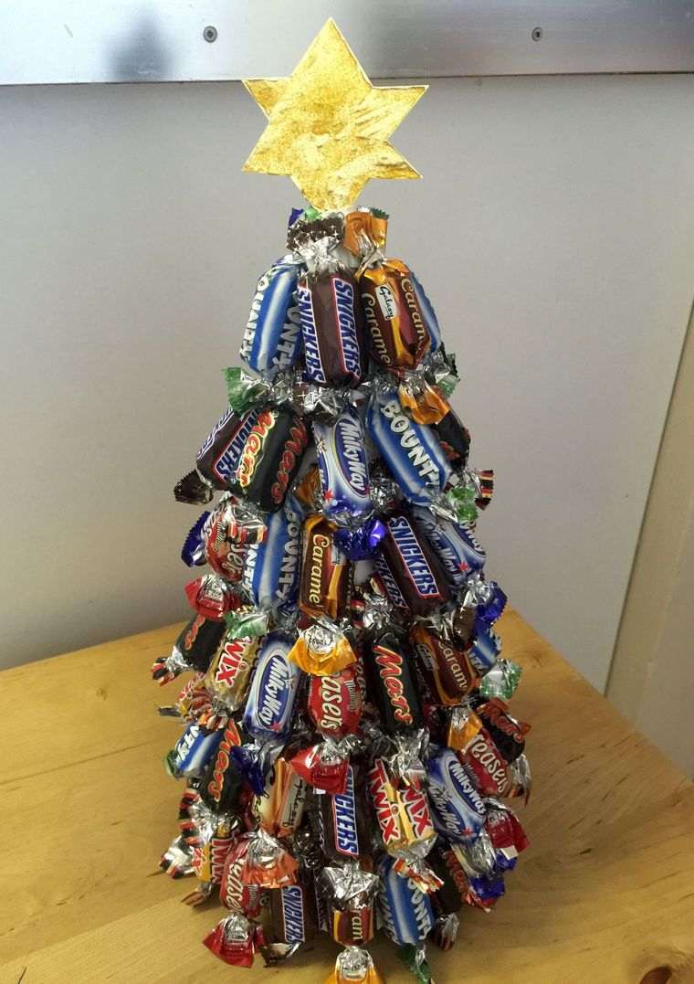 Addobbi natalizi per farsi albero-caramelle-cioccolatini