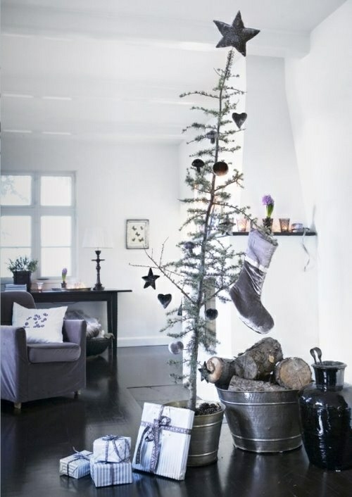 skandináv stílusú karácsonyfa