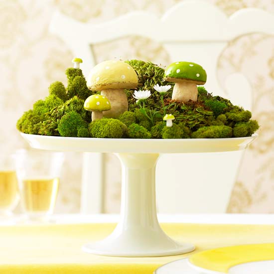 dekoratív zöld asztallap