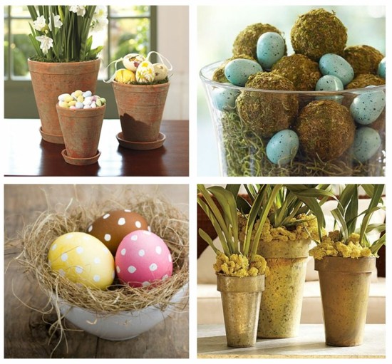 húsvéti ötlet hangulat tojás virágcserép