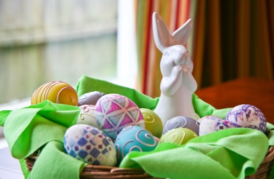 húsvéti deco aranyos húsvéti nyuszi színű tojás