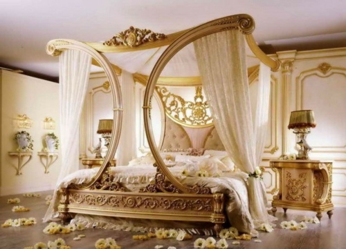 豪華なバレンタインの寝室の装飾