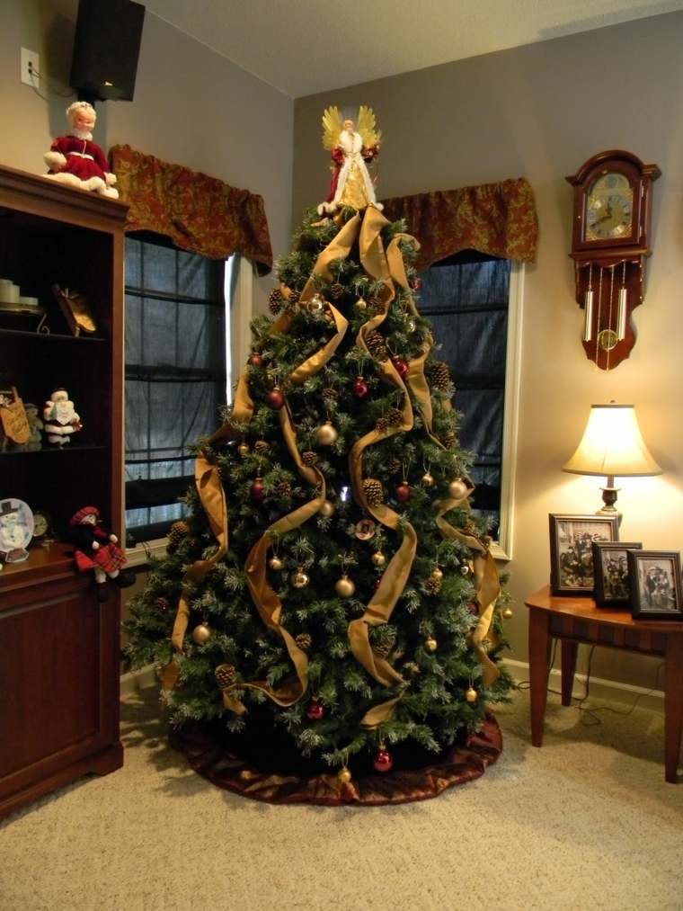 Karácsonyfa dekoráció diy szalag