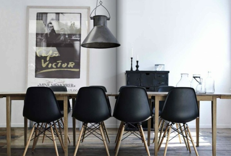 férfias-dekorációs-étkező-északi-design-fekete-szék-ötlet
