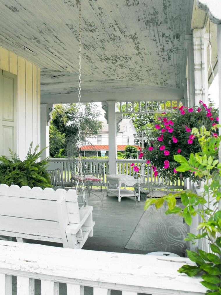 nušiuręs prašmatnaus stiliaus veranda deco