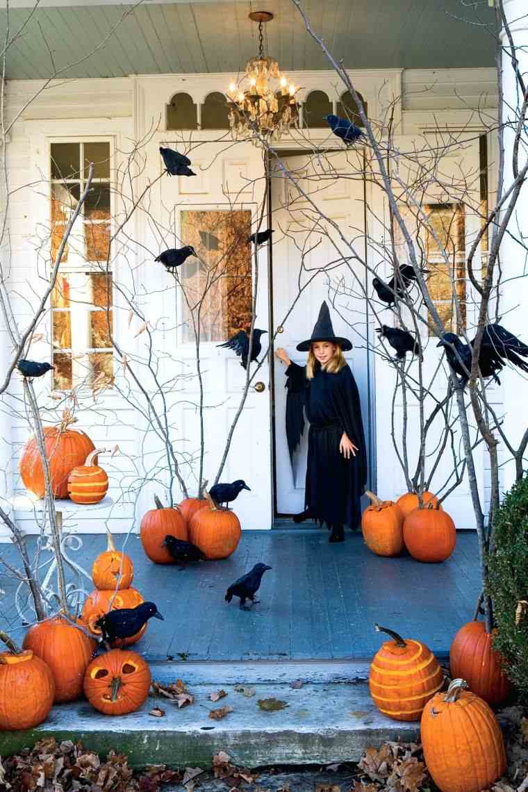 decorazione del portico per halloween