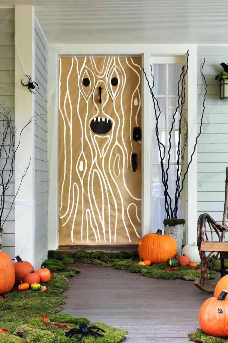 decorazione della porta d'ingresso di halloween