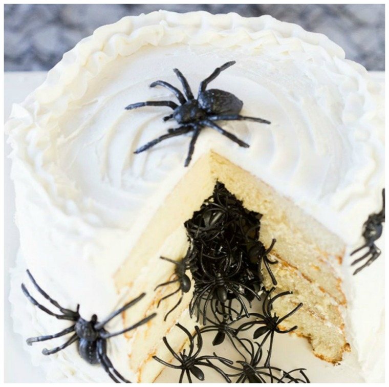 Halloween -i pók elterjedési torta