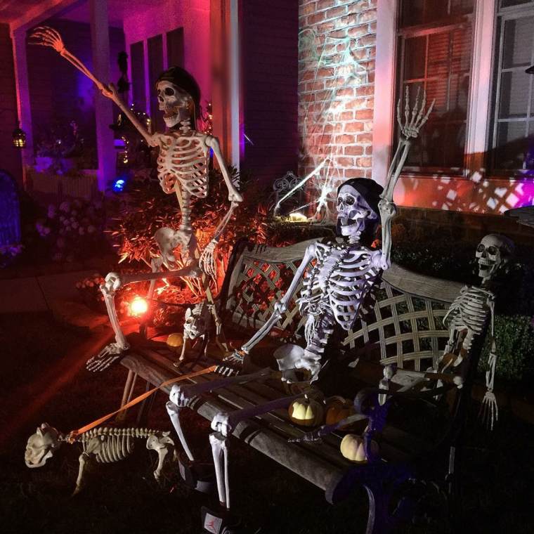 deco halloween ünnepi hangulat kalózok csontvázak