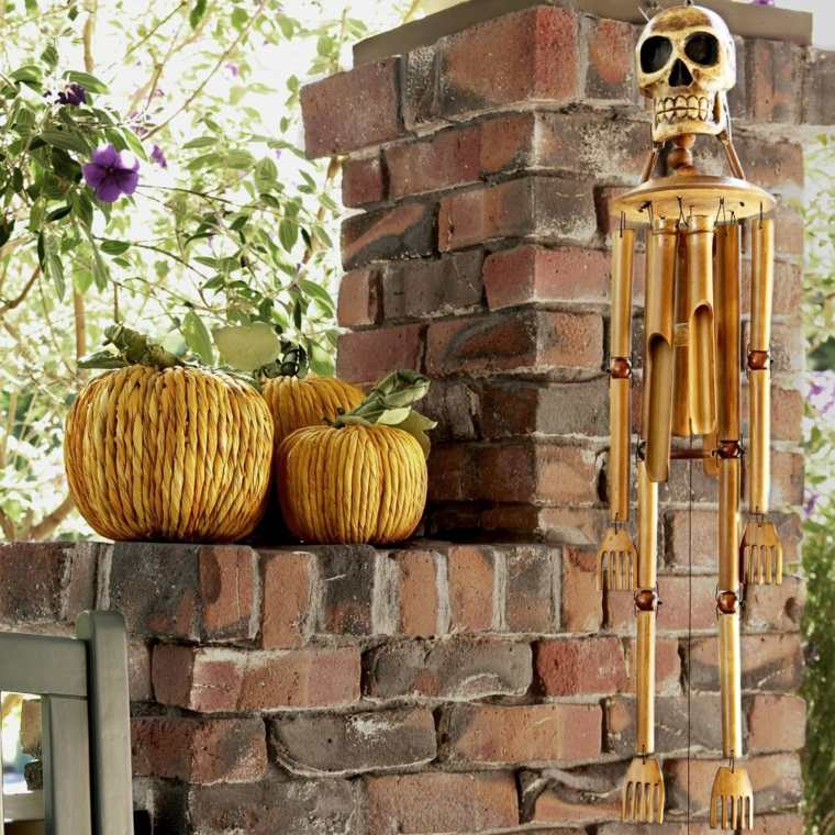 Zucche di scheletro del carillon del vento della decorazione di Halloween