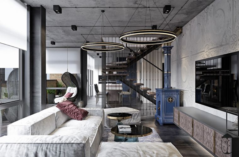 industrial chic moderno deco-atmosfera-marocchina