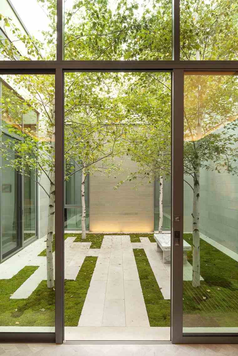 arredamento contemporaneo del giardino zen all'aperto