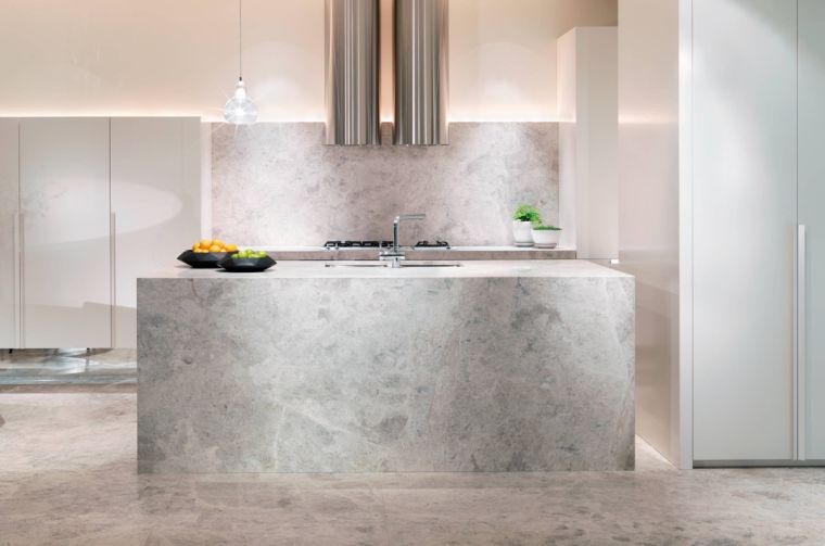 cucina in marmo ultra moderna