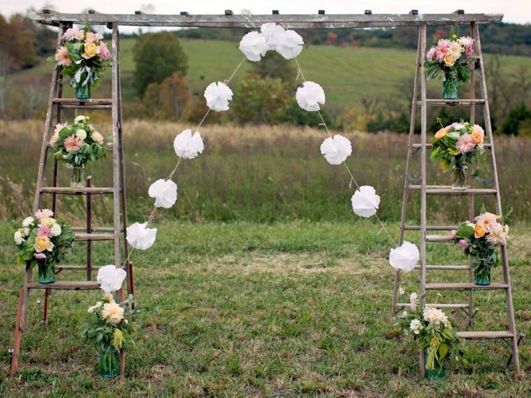 素朴な結婚式-デコスケール-白い花
