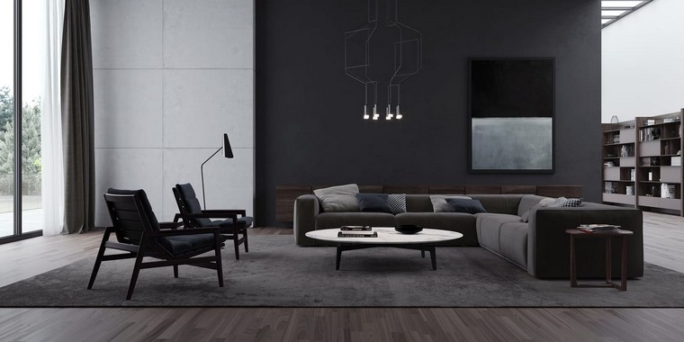 svetainės minimalistinio dekoro sofa šviestuvas kiliminė grindų fotelis
