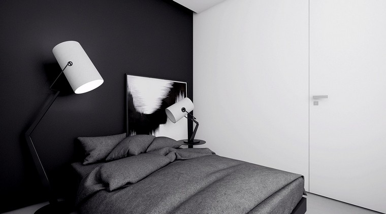 minimalistinio miegamojo idėja