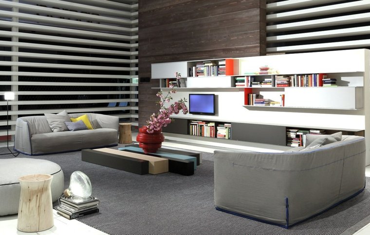 modernūs deko pilkos sofos baldai svetainės medinis kavos staliukas