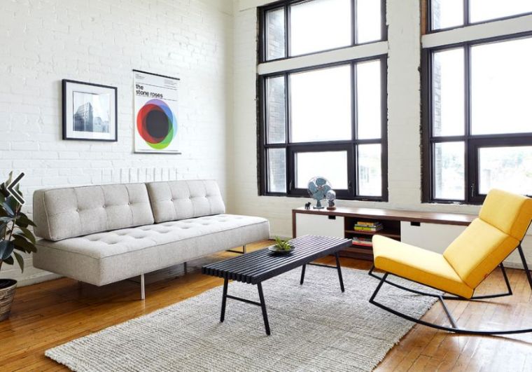 modernaus dekoro svetainė-sofa-pilka-skandinaviško dizaino