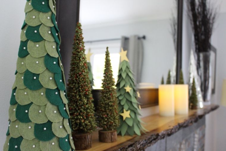 Készíts karácsonyi díszeket mesterséges fákból