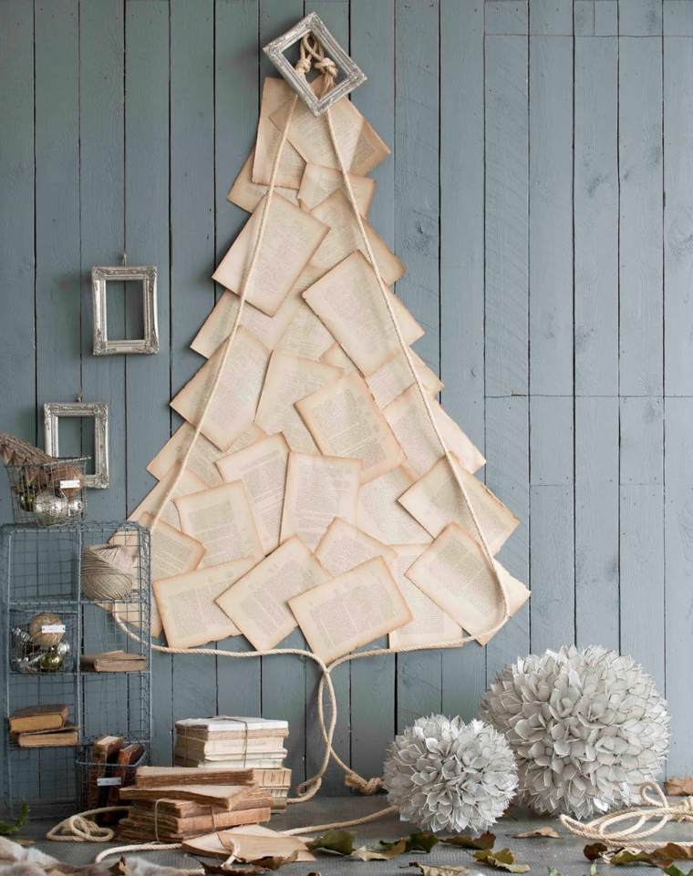 Karácsonyi kézműves mesterséges fák deco papír