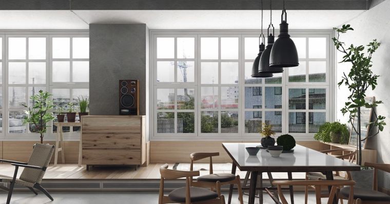 idee di arredamento orientale casa moderna finestra a bovindo livelli soggiorno