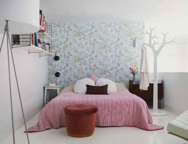 idea romantica per la decorazione dell'appartamento della camera da letto