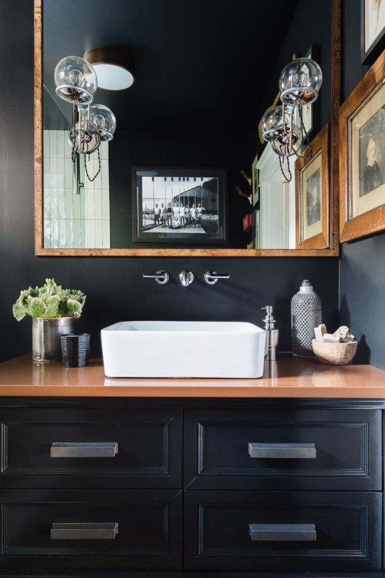 dekoratyvinis objektas vonios kambario dizainas madingi aksesuarai didelis medinis veidrodis
