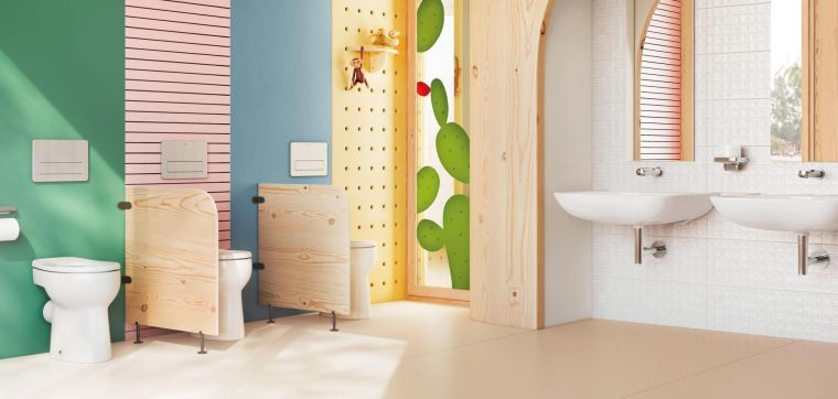 idea di design per il bagno dei bambini