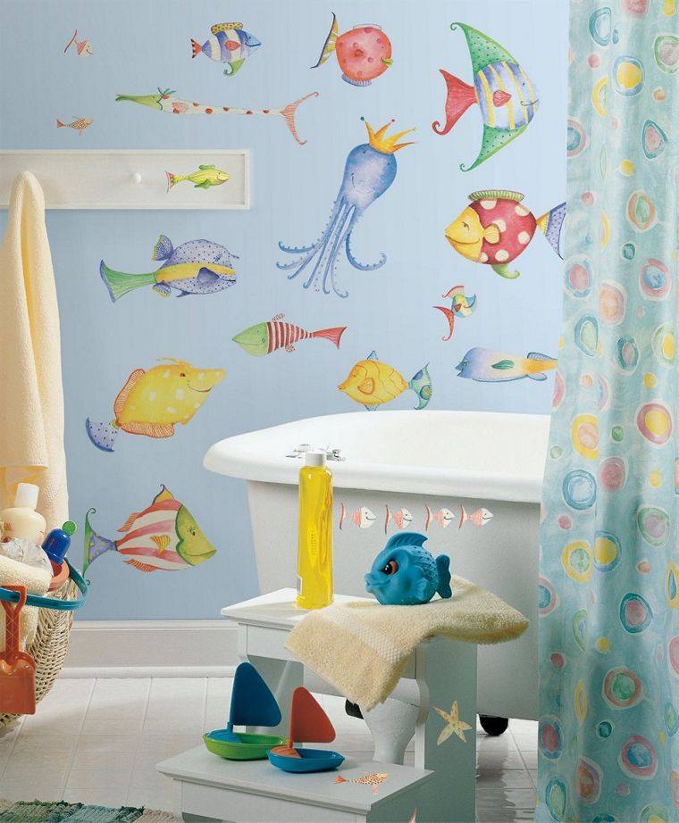 decorazione del bagno dei bambini