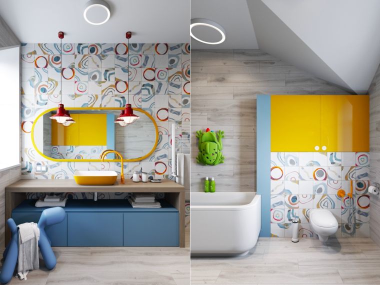 bagno moderno per bambini